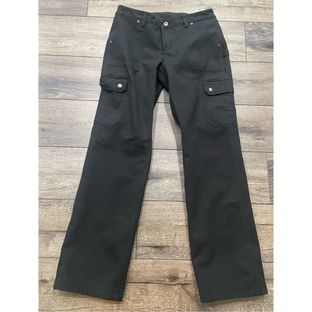 Duluth Trading Pants DuluthFlex Fire Hose
Fleece Lined Cargo Black Size 8 × 33